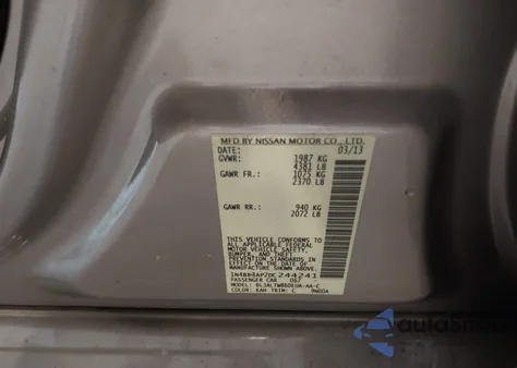 2013 Nissan Altima 3.5 Sv from USA, damaged, VIN 1N4BL3AP2DC244241